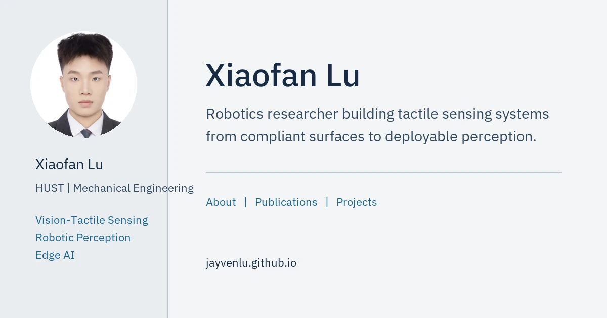 Xiaofan Lu | Robotics Researcher